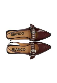 Bianco BIAVICTORIA - Bailarinas con tira trasera - burgundy nappalak