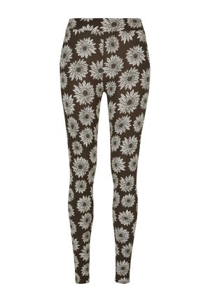 Urban Classics SOFT AOP - Leggings - browncamomile
