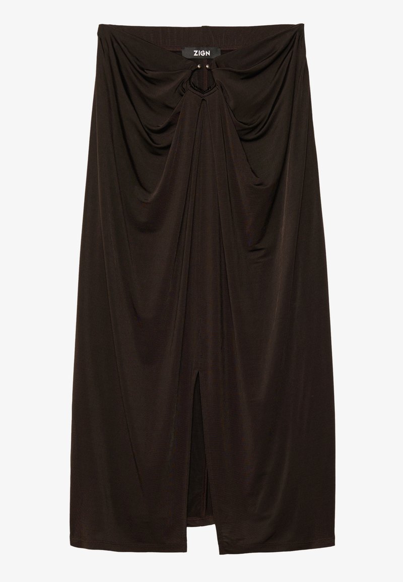 Zign Studio Kokerrok donkerbruin Zign Studio Kokerrok donkerbruin