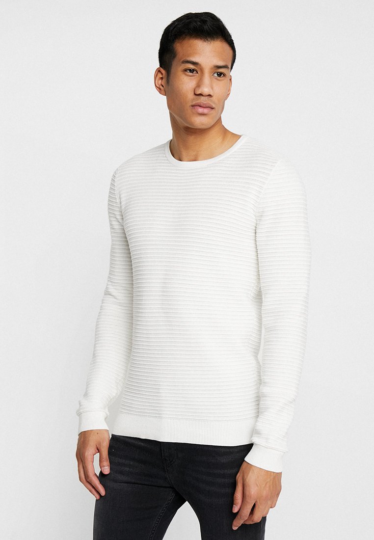 Lindbergh Genser & cardigans | Herre | Nye kolleksjoner Lindbergh CASUAL - Strikkegenser - off white