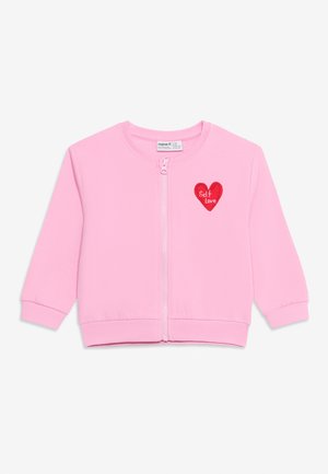 Name it, NMFLAUFEY - Φούτερ με φερμουάρ - begonia pink