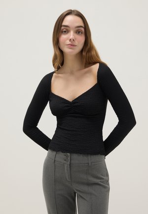 REGULAR FIT  - Langarmshirt - gunmetal