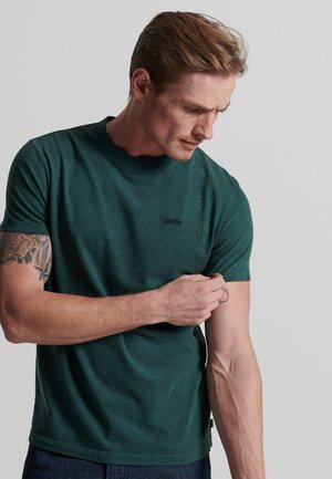 MICRO EMBROIDERED  - T-shirt basic - buck green marl