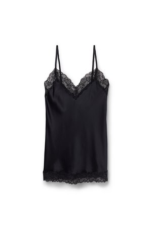 Intimissimi, V-NECK TOP - Camiseta de pijama - black