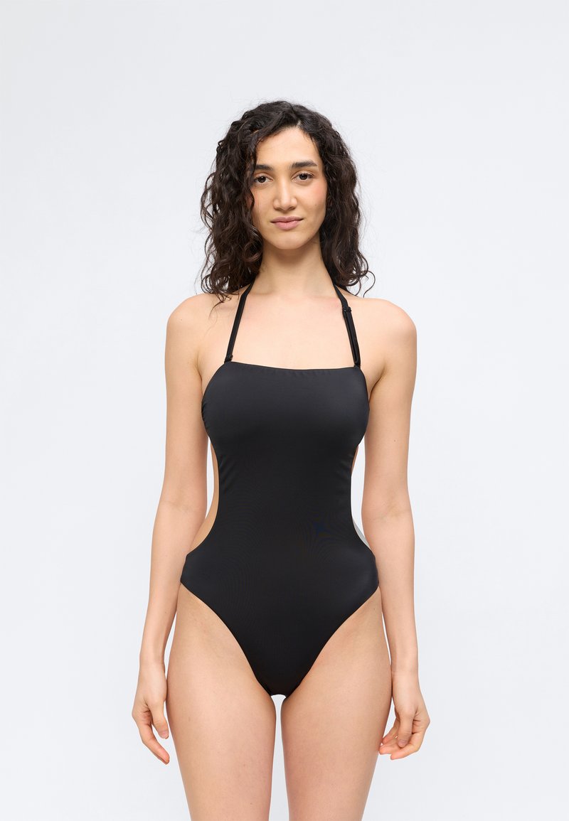 Calvin Klein Swimwear STRAPLESS ONE PIECE INTENSE POWER SWIM - Jednodílné plavky - black