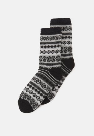 ONLINE WOMEN COSY NORWEGIAN WINTER SOCKS 2 PACK - Sukat - black