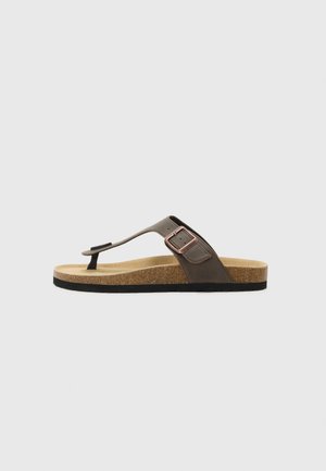 UNISEX - Sandale cu baretă între degete - brown