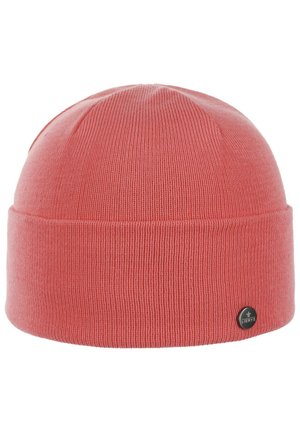 MIT UMSCHLAG - Beanie - koralle
