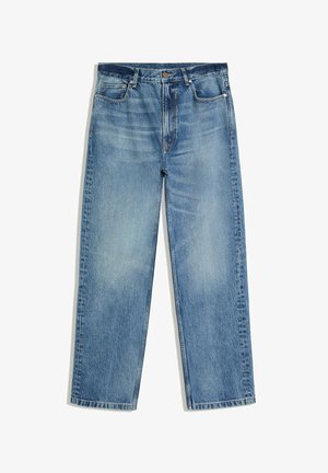 Bershka, STRAIGHT WIDE JEANS - Jean droit - light blue