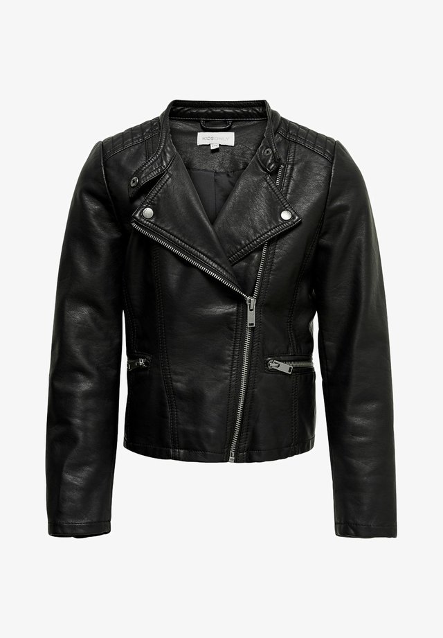 Giacca in similpelle - black