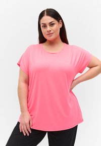 Active by Zizzi ABASIC ONE - Osnovna majica kratkih rukava - sachet pink