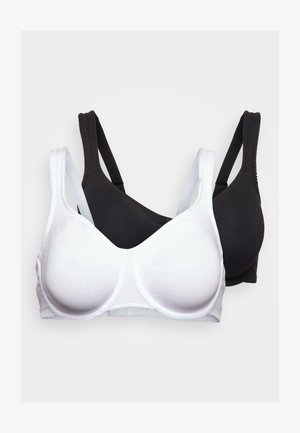 PETITE FLEUR GOLD MINIMIZER 2ER PACK - Underwired bra - black/white