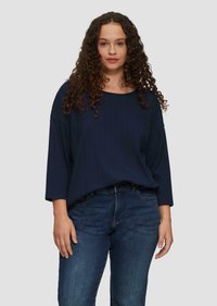 QS Langarmshirt - tiefblau