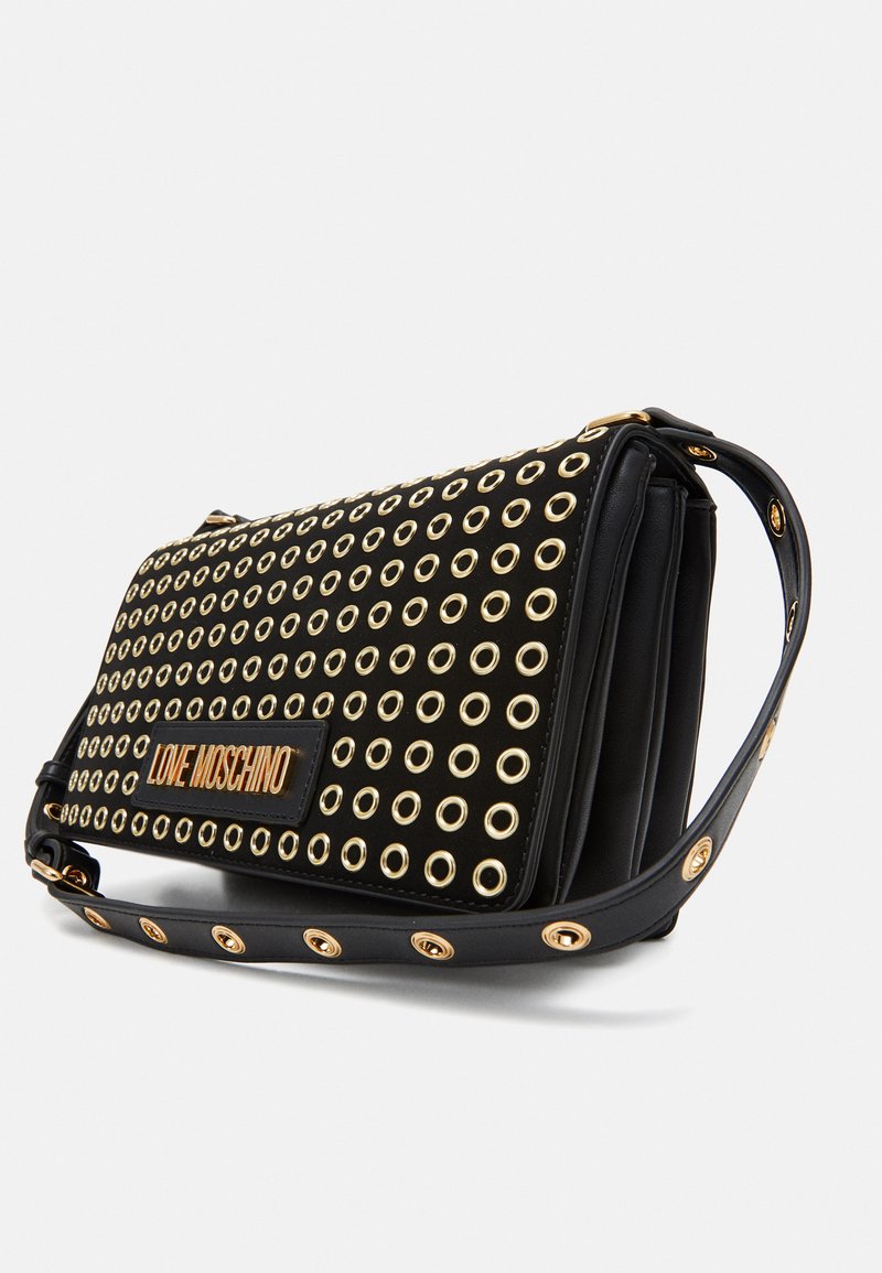Love Moschino GLAMUP Bolso de mano nero/oro/negro