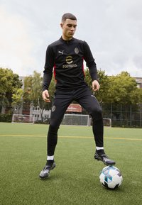 Puma AC MILAN TRAINING 1/4 ZIP - Vereinsmannschaften - black/for all time red