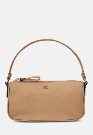 Lauren Ralph Lauren MEDIUM NYLON TOP HANDLE POUCH - Handbag - khaki