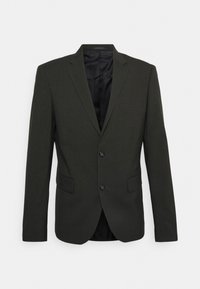 SLIM FIT PLAIN MENS SUIT - Obleka - army mel