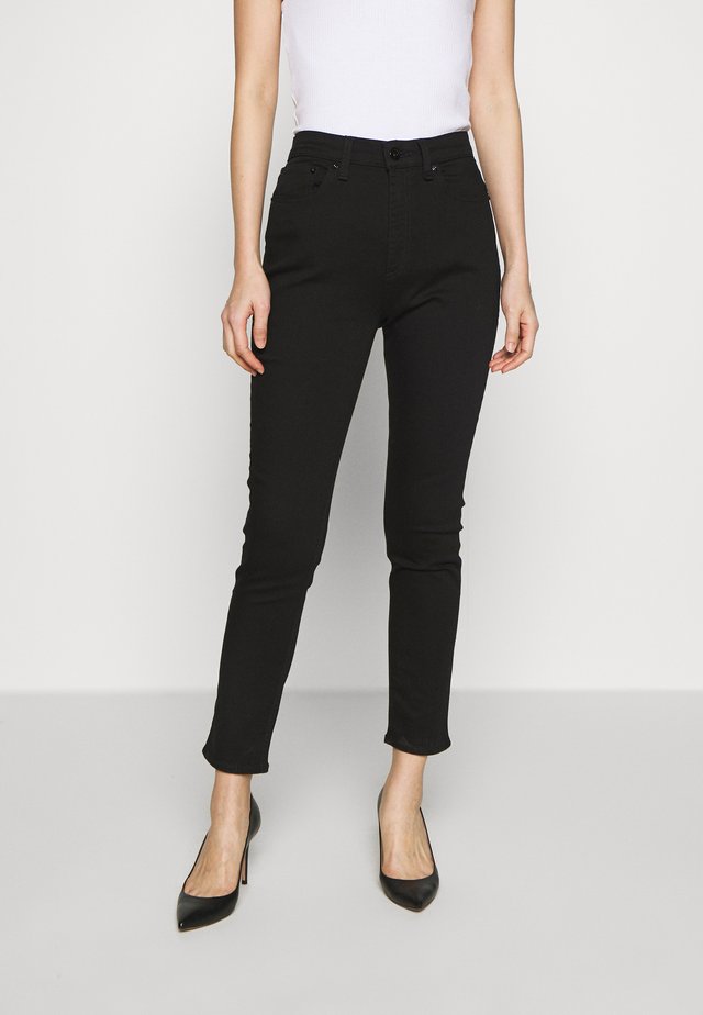 NINA HIGH RISE ANKLE CROP - Jeans Skinny - black