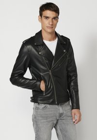 Koroshi SKIN EFFECT  - Mākslīgās ādas jaka -  black