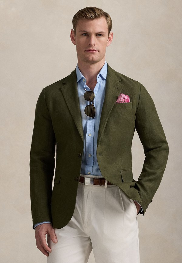 POLO SOFT MODERN LINEN SUIT JACKET - Suit jacket - armadillo