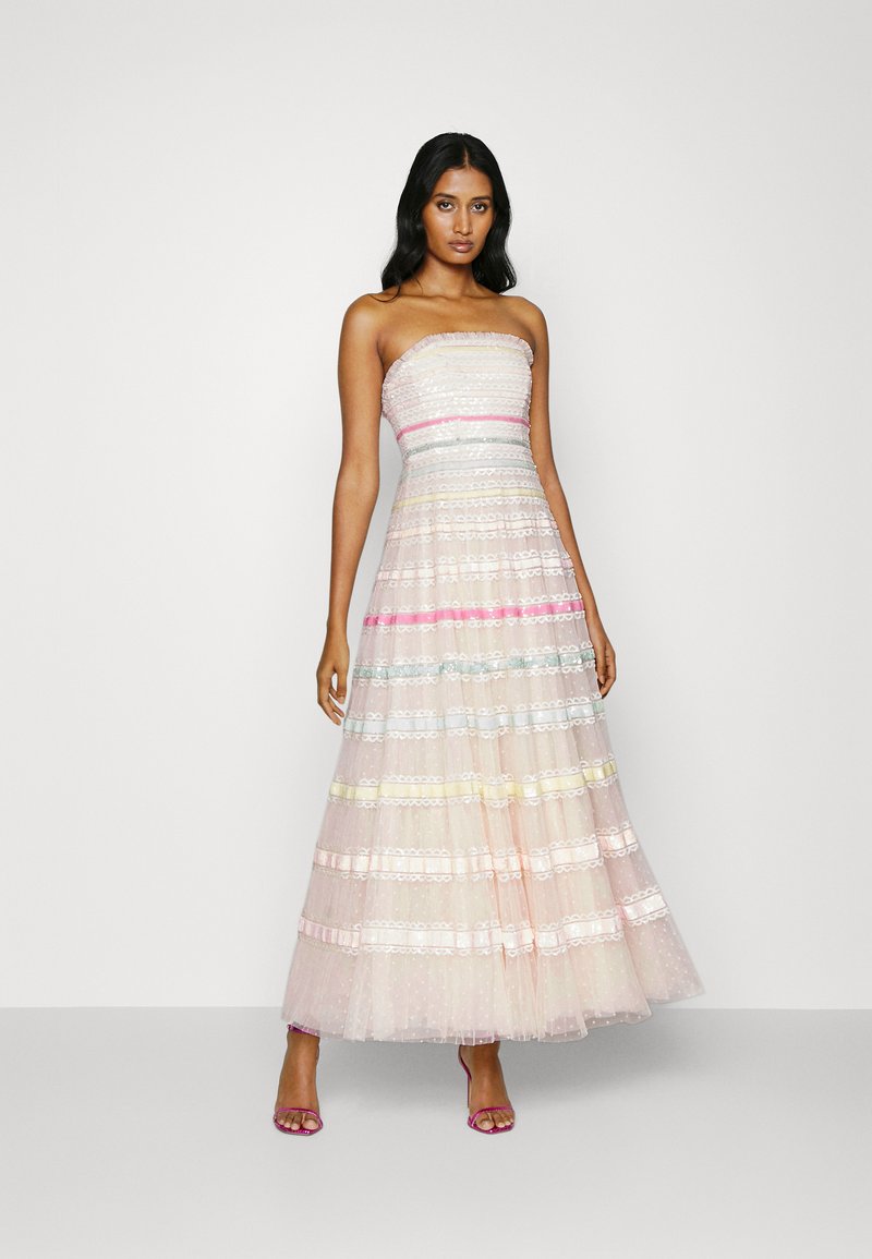 Needle & Thread STRAPLESS GOWN Ballkleid cream/rainbow/offwhite