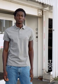 Tommy Hilfiger SLIM - Polo - medium grey heather