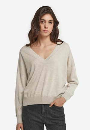 Sweatshirt - natürlich  stone