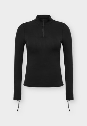 Even&Odd by Zalando, ADAPTIVE LONG SLEEVE ZIP - T-shirt à manches longues - black