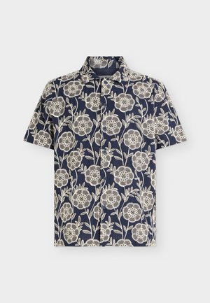 Les Deux, FLOWER SHIRT - Πουκάμισο - dark navy blue