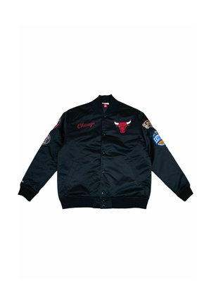 Mitchell & Ness, HEAVYWEIGHT SATIN  NBA CHICAGO BULLS - Sudadera con cremallera - black
