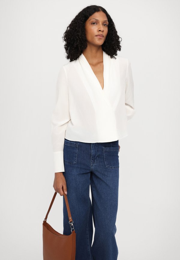 SHAWL COLLAR BLOUSE - Blouse - crea4