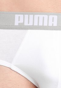 Puma BASIC BRIEF 2 PACK - Slip - white/grey melange