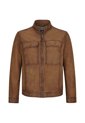 TIZIAN - Lederjacke - teracotta