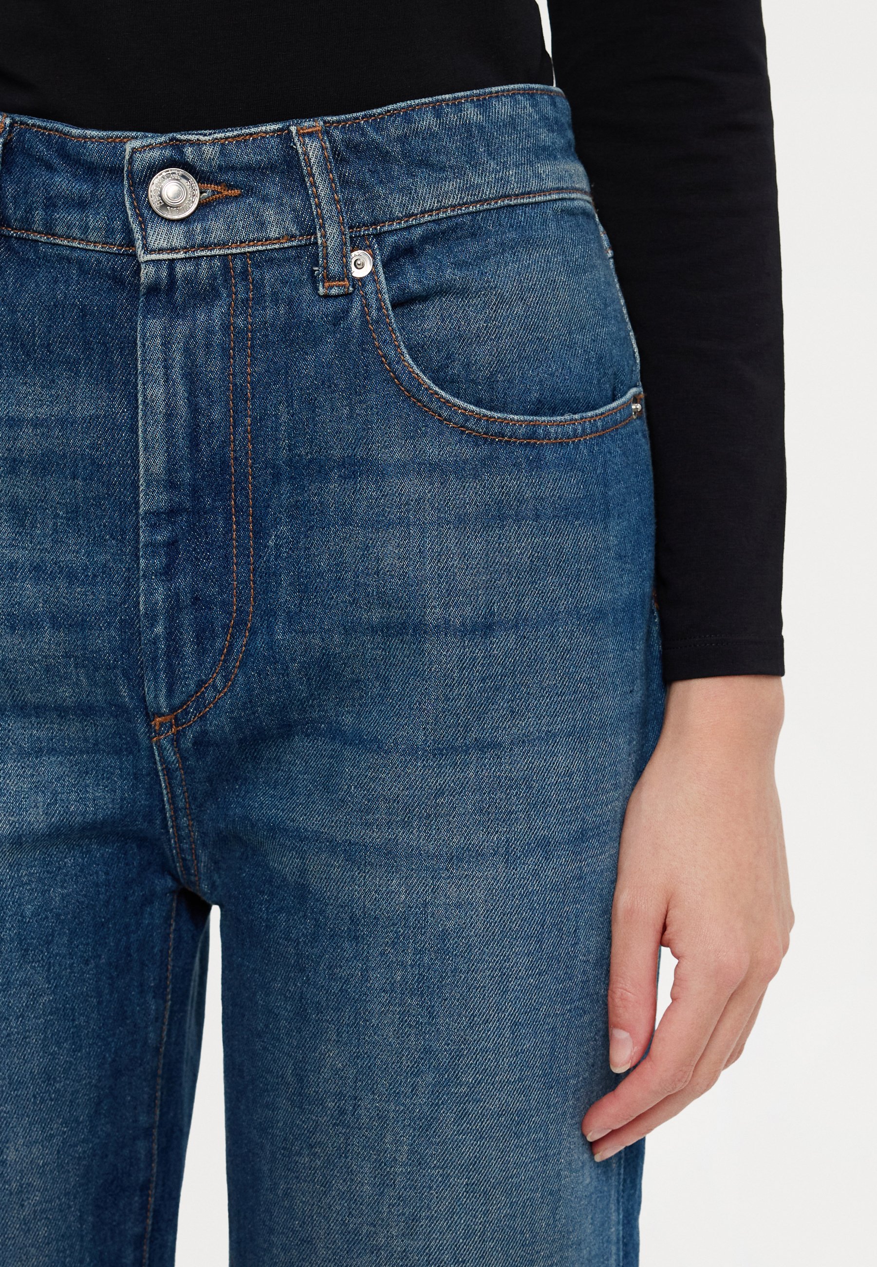 【送料&関税込】SportMax Blue Cotton Denim Jeans Women's Denim Dresses, Jackets, Skirts, Clothing and Jeans