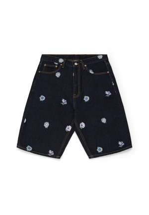 OMAR SHORTS - Denim shorts - stream rinse flower