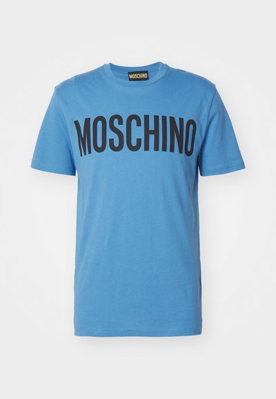 MOSCHINO Marškinėliai su spaudiniu - fantasia azzurro