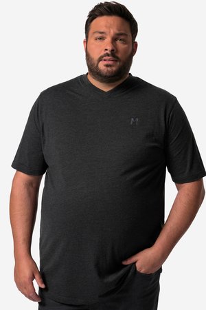 Men Plus, 2ER-PACK HALBARM V-AUSSCHNITT - T-shirt basique - black