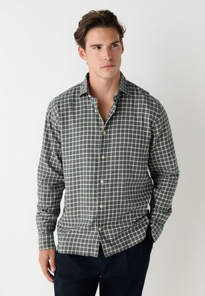 Next BRUSHED CHECKED - REGULAR FIT - Košeľa - neutral