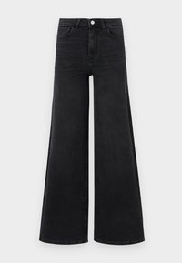 ONLMARLA LOOSE WIDE LEG - Wide Leg - washed black
