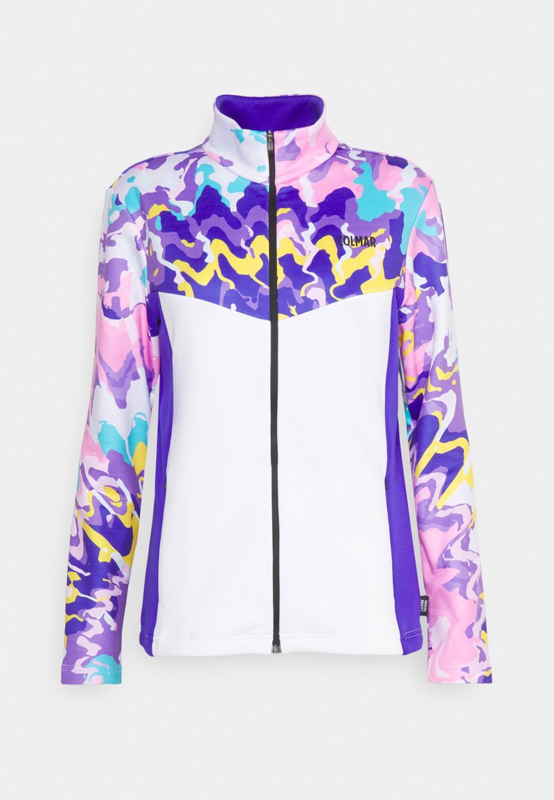 Damen Sportbekleidung | Colmar Fleecejacke white/deep purple/weiß - BA20815 Damen Sportbekleidung | Colmar Fleecejacke white/deep purple/weiß - BA20815