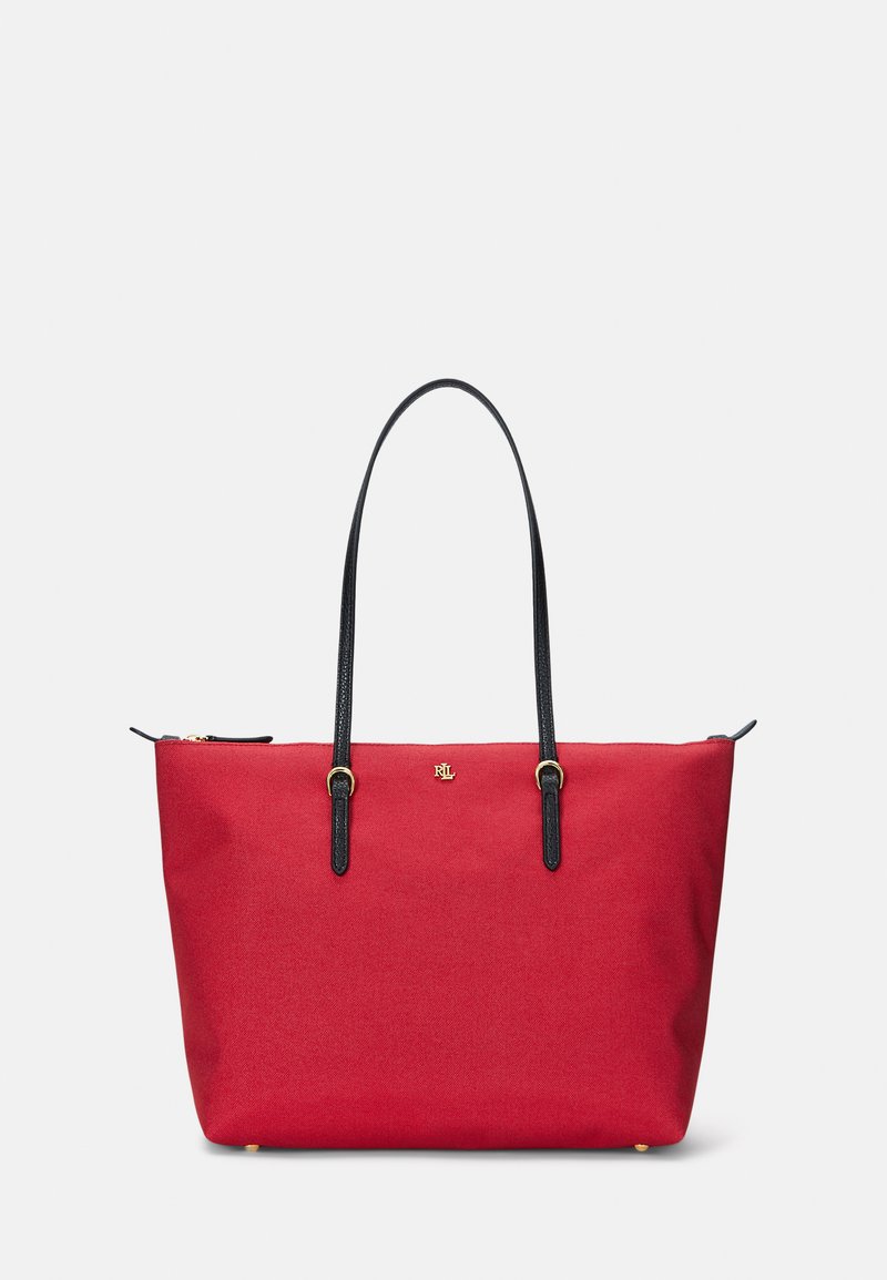 Lauren Ralph Lauren KEATON TOTE MEDIUM - Saco de mão - festive red/black