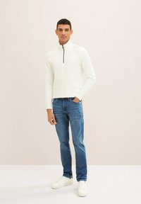 TOM TAILOR TTJOSH Slim - Blugi slim fit - used mid stone blue denim