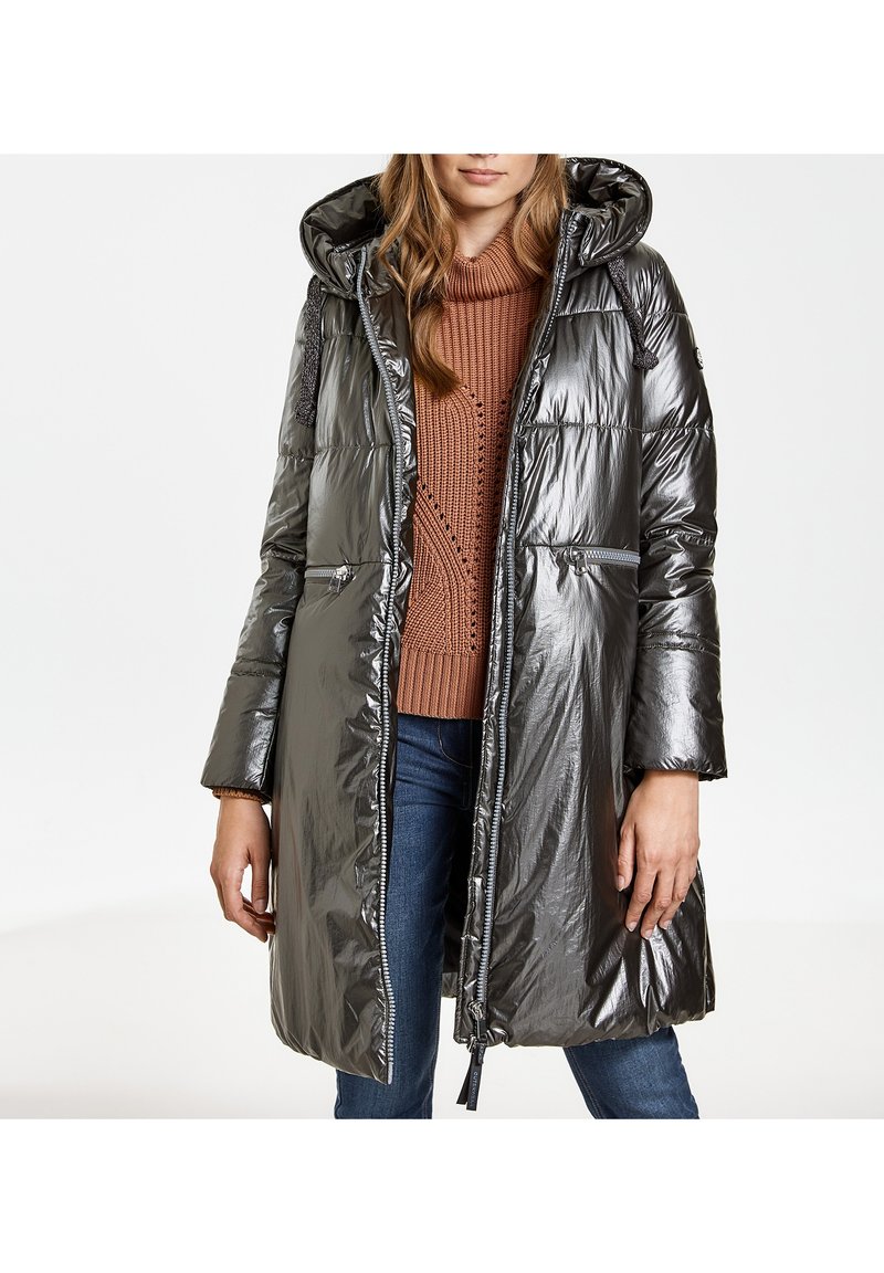 Damen Parkas | Taifun Wintermantel silver quartz metallic/silberfarben - TI55043 Damen Parkas | Taifun Wintermantel silver quartz metallic/silberfarben - TI55043