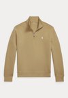 DOUBLE-KNIT QUARTER-ZIP PULLOVER - Φούτερ - desert tan