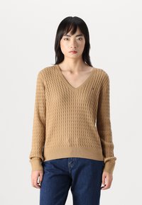Tommy Hilfiger - CABLE - Jumper - safari Thumbnail Image 1
