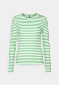 Pieces PCRUKA  - Pitkähihainen paita - absinthe green/cloud dancer