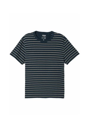 FatFace, SHORT SLEEVE STRIPE T-SHIRT - T-shirts print - navy