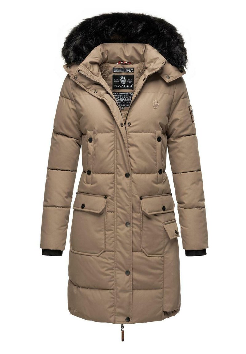 Navahoo Wintermantel - taupe