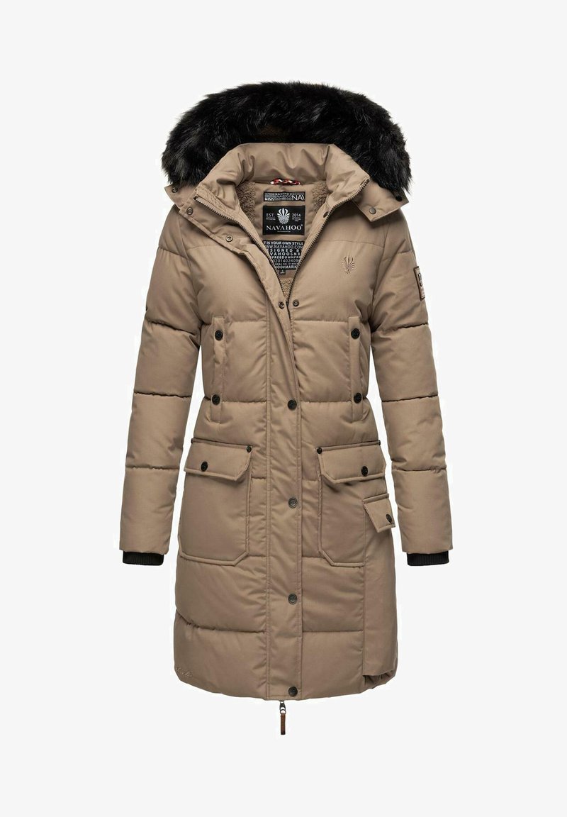Navahoo Wintermantel - taupe
