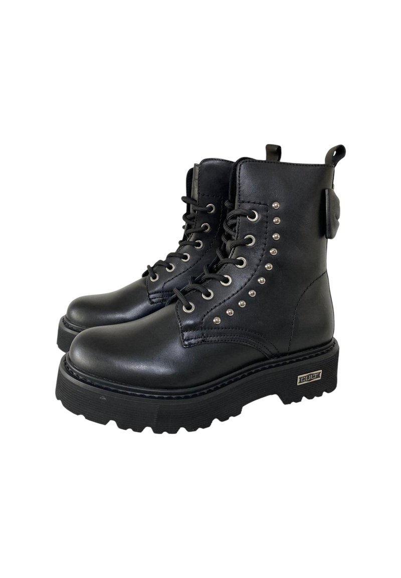 Scarpe Bambino Cult CRUSH Modello Anfibio In Pelle - Colore Nero - 6